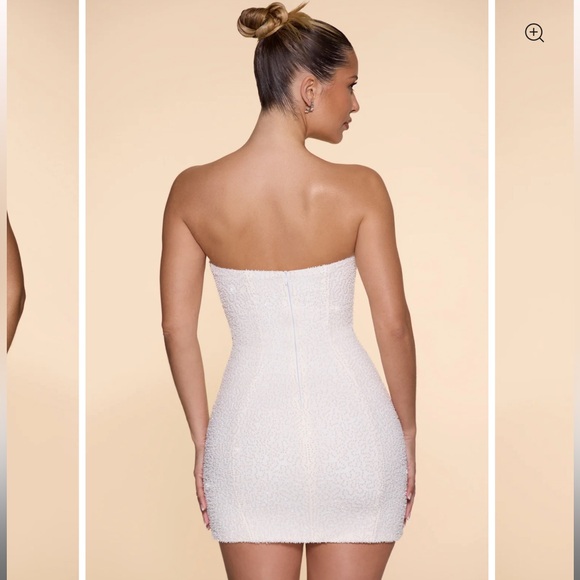 Oh Polly Cream Strapless Mini Dress - Picture 2 of 6
